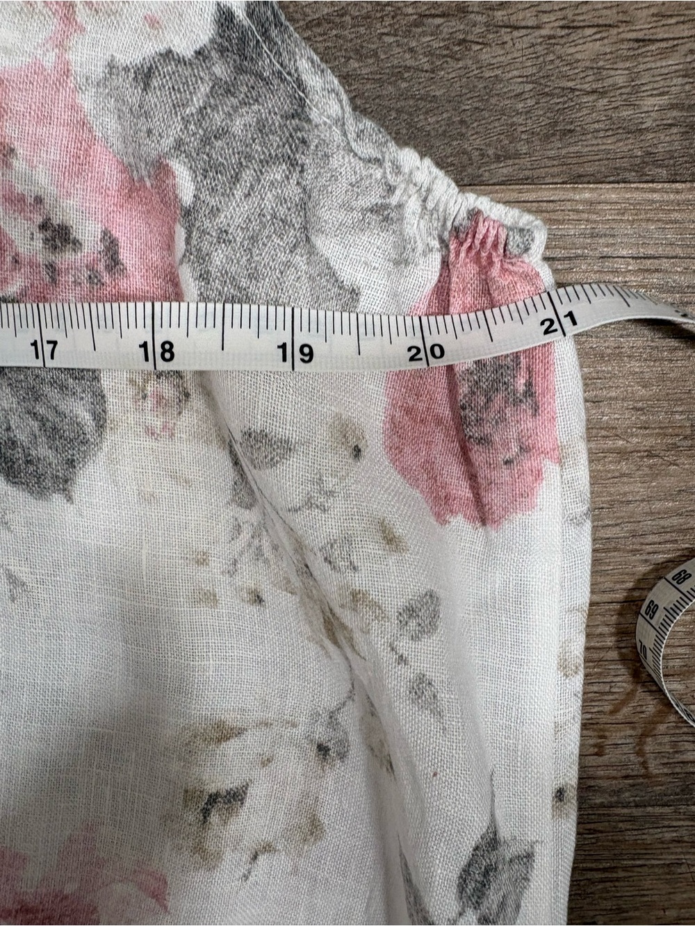 Floral Sleeveless Linen Dress in Light Pink by - Picture 8 of 10